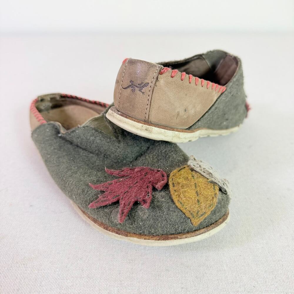 Chaco Harper Ivy Wool Slipper Womens 7 Handmade Felt Leaves Woodland Elf Slip On
